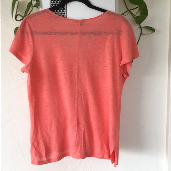 Ann Taylor V-neck slub knit T-shirt - Picture 3 of 4
